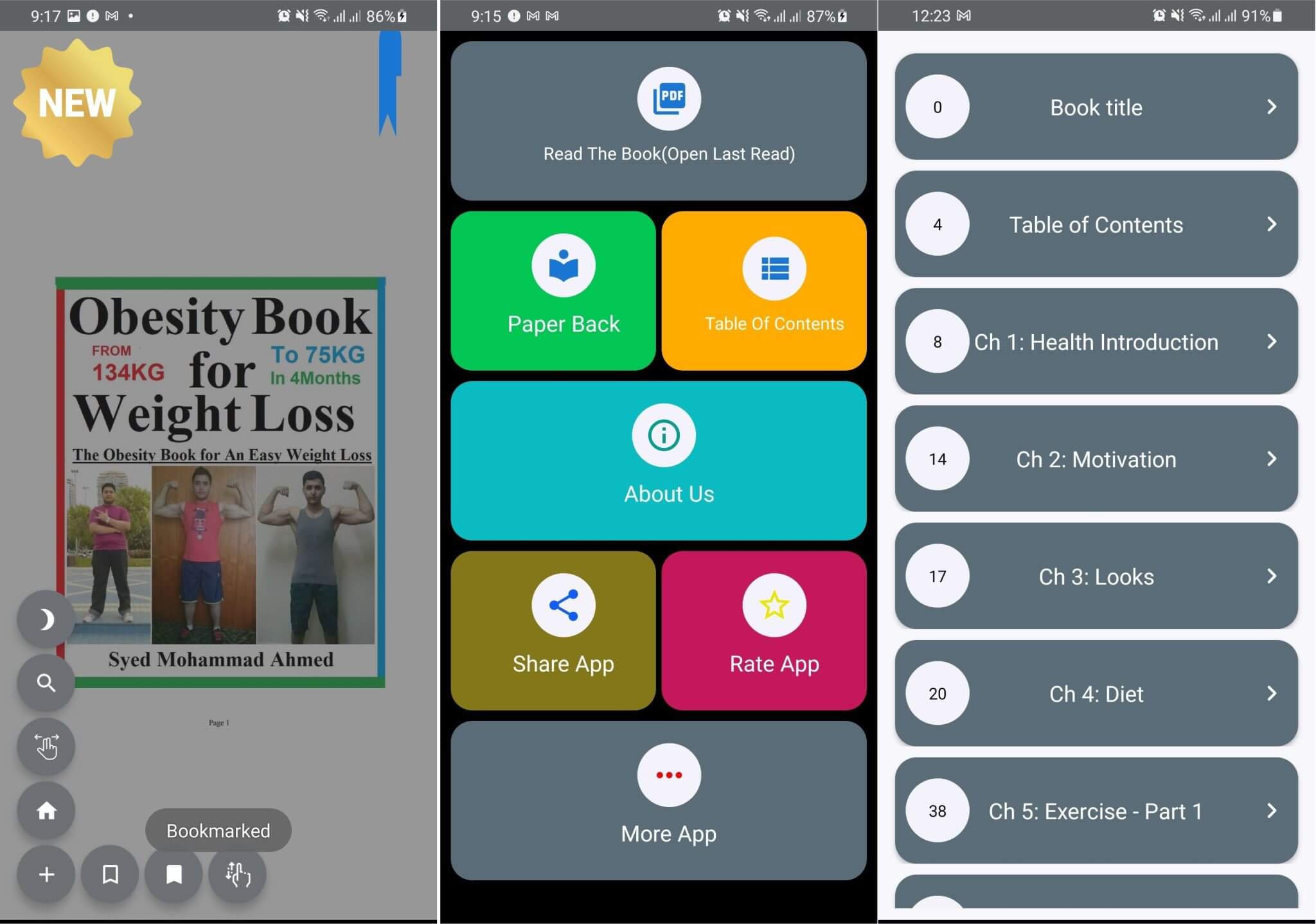 Obesity Book for Weight Loss eBook Smart App Screenshot Image 01
